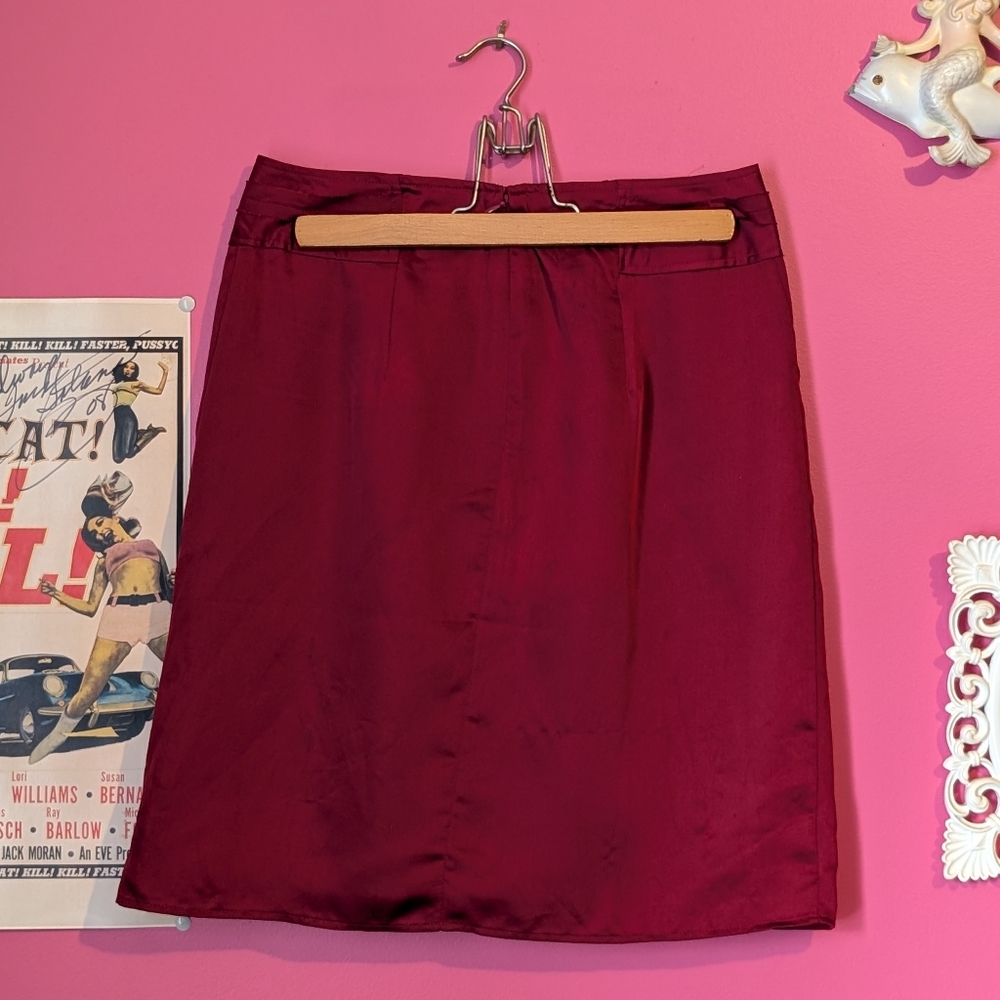 Jacob nwt Pleated Satin Skirt size small - Picture 2 of 6